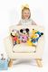 Wee Ones King Grosgrain Hair Bow Scalloped Edge GINGER