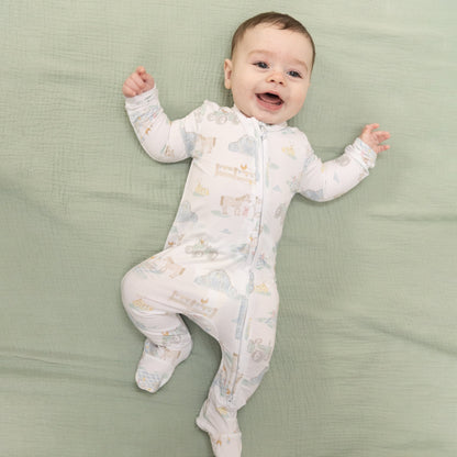 Farm Animal Party - 2 Way Zipper Footie - Persnickety Shop