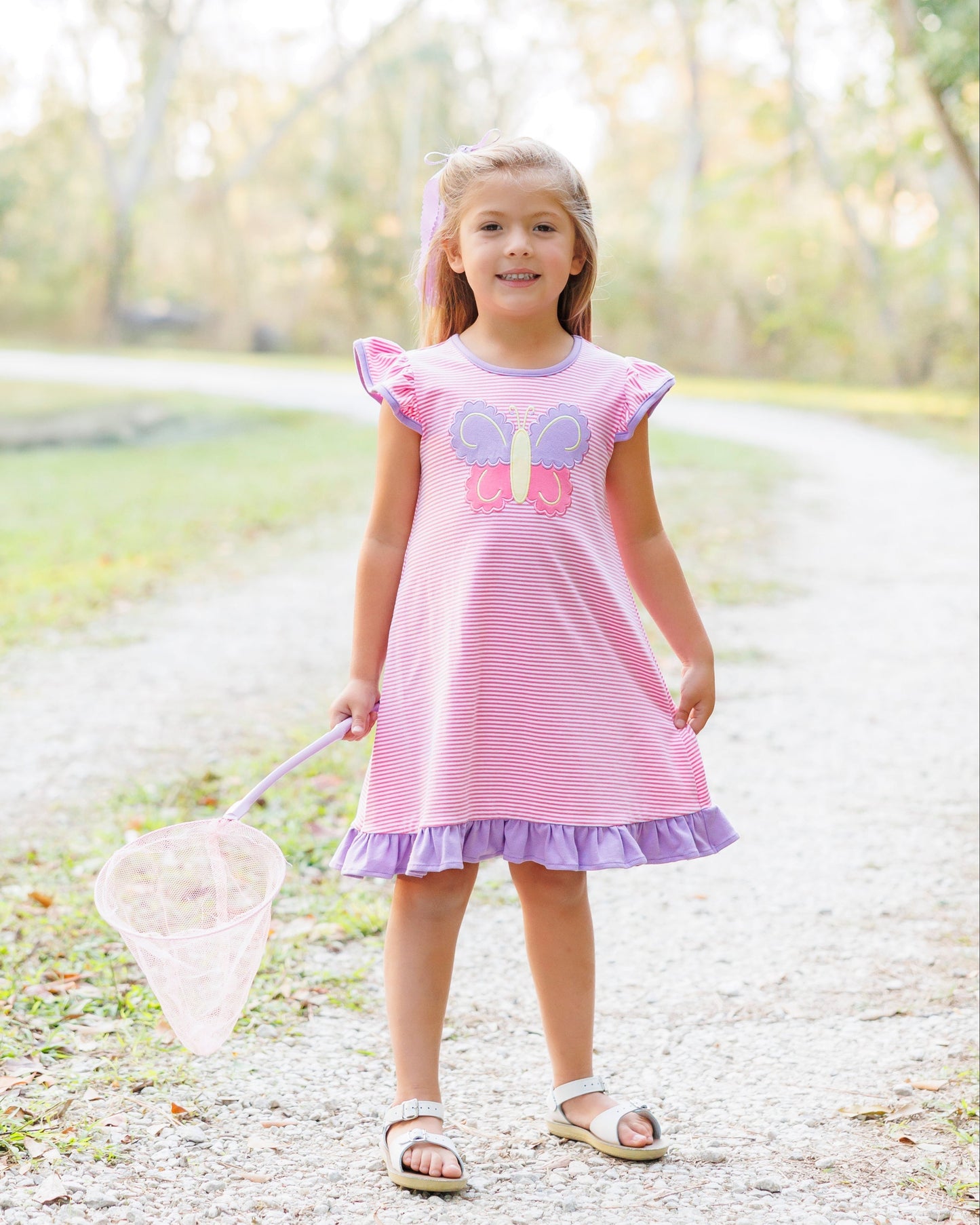 Jellybean Butterfly Kisses Flutter Dress - Persnickety Shop