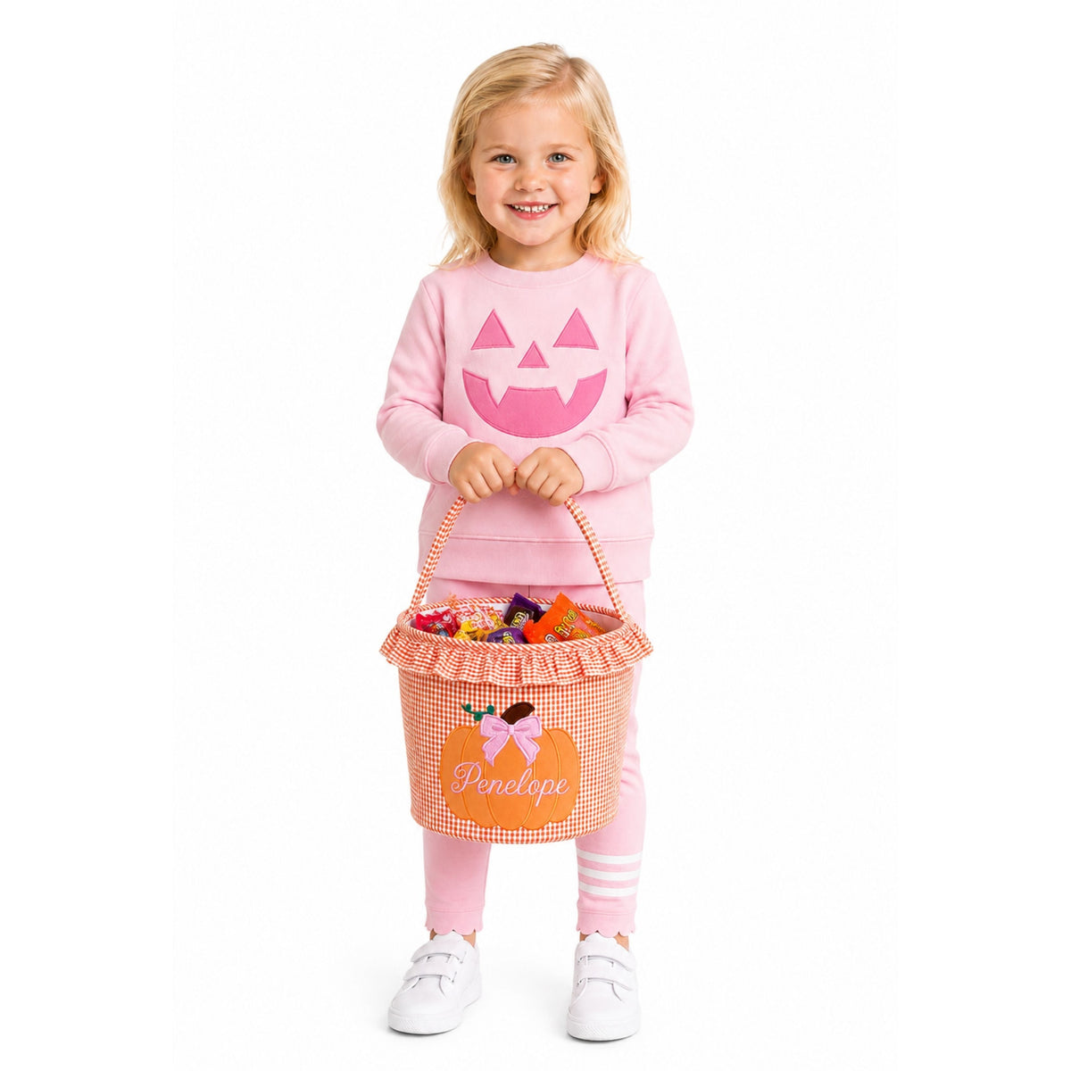 Ruffled Trick-Or-Treat Pumpkin Tote