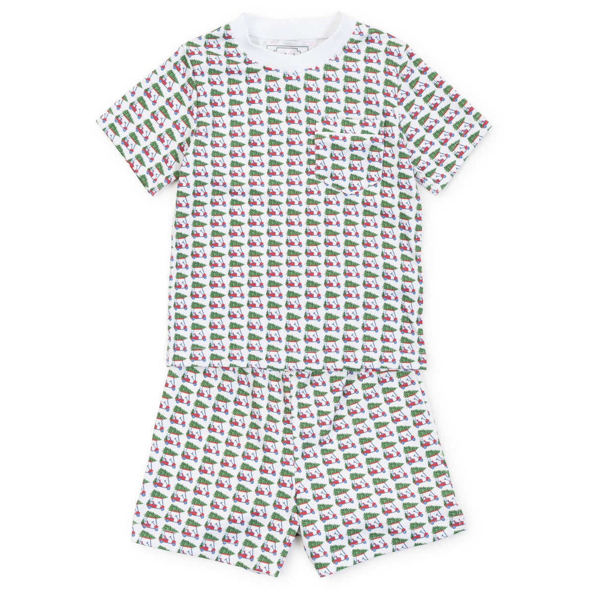 Lila and Hayes Charles Boys' Short Set - Christmas At The Club