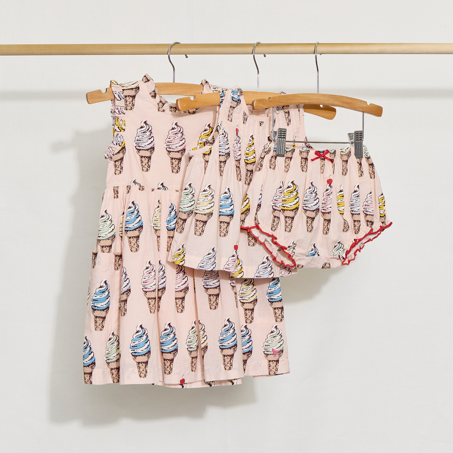 Pink Chicken - Baby Girls Jaipur 2-PC Set - Pink Soft Serve - Persnickety Shop