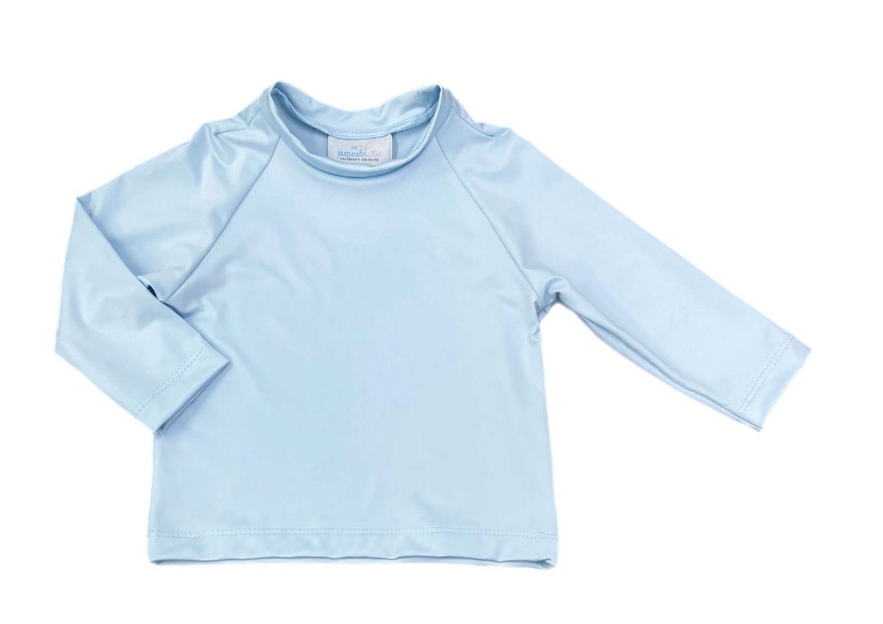 Sammy Long Sleeve Rash Guard (Light Blue) - Persnickety Shop