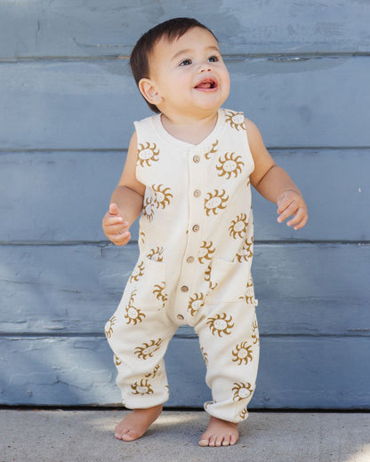SUMMER WAFFLE JUMPSUIT SUNNY - Persnickety Shop