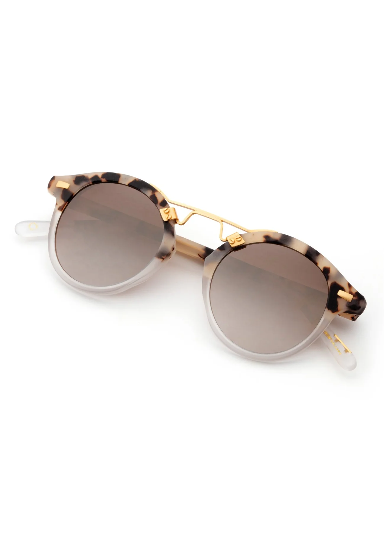 KREWE ST. LOUIS > MATTE OYSTER TO CRYSTAL MIRROR POLARIZED 24K - Persnickety Shop