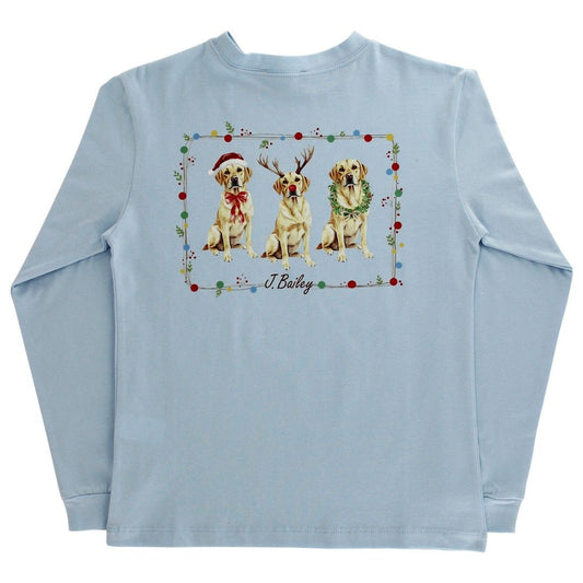 PRE-ORDER L/S Christmas Labs T-SHIRT - Persnickety Shop