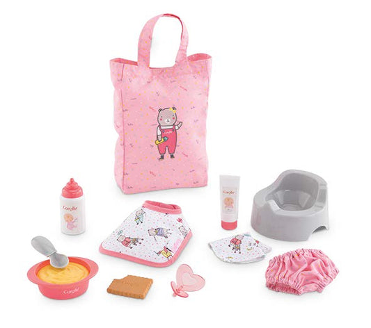 Corolle Baby Doll Large Accessories Set for 12 inch Baby Doll - Pink - Persnickety Shop