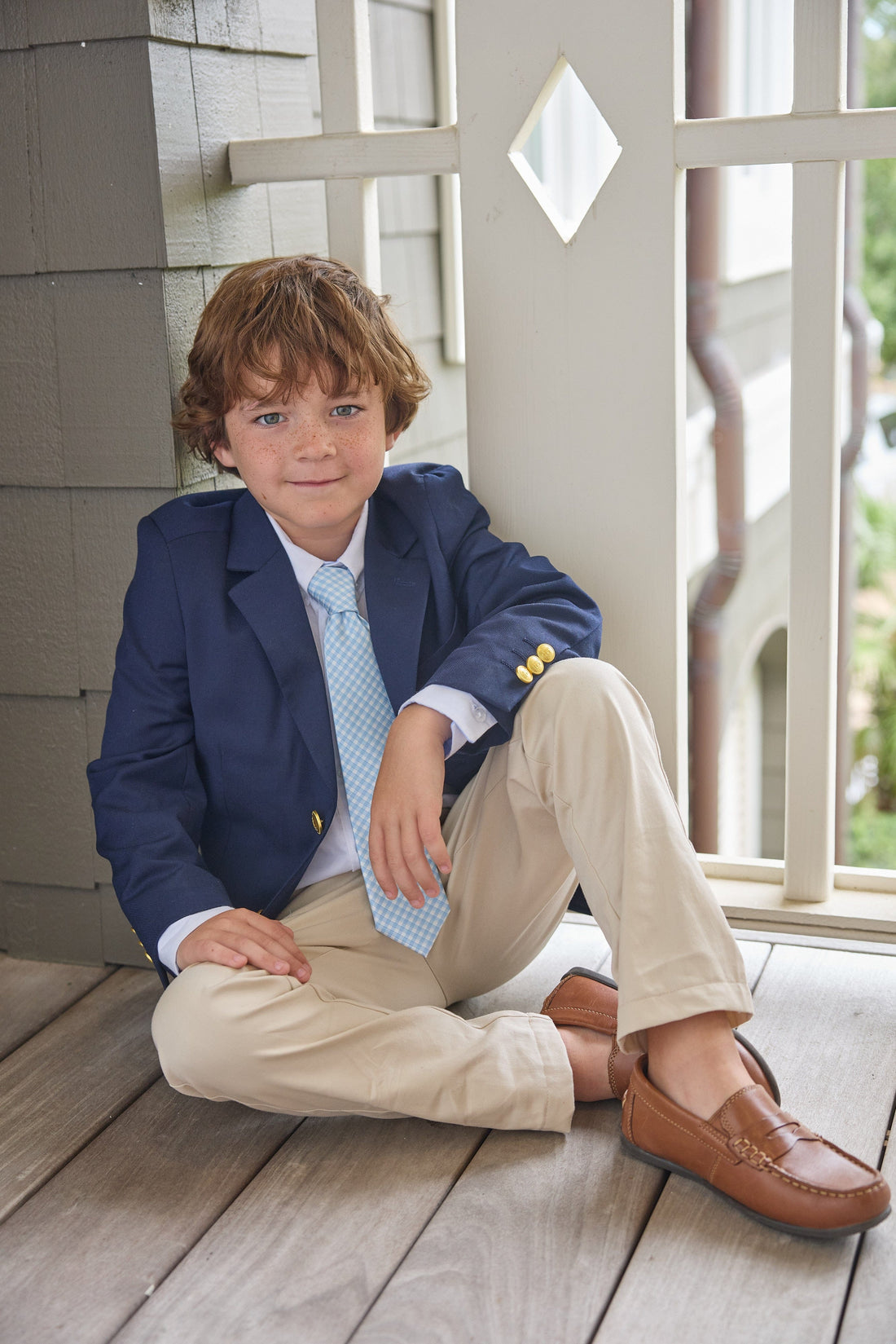 Little English Classic Wool Blazer - Navy