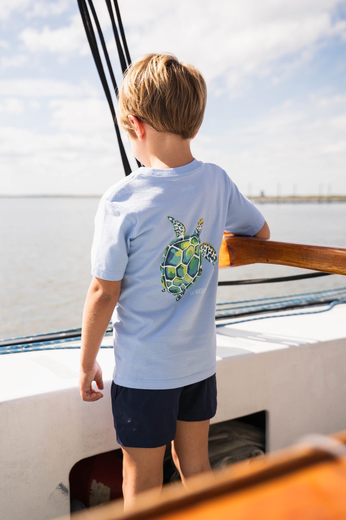 SALTWATER BOYS CO. INLET BOYS PERFORMANCE SHORT KHAKI