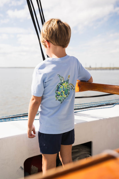 SALTWATER BOYS CO. INLET BOYS PERFORMANCE SHORT KHAKI