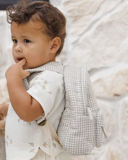 Woven Boxy Top + Short Set || Birds - Persnickety Shop