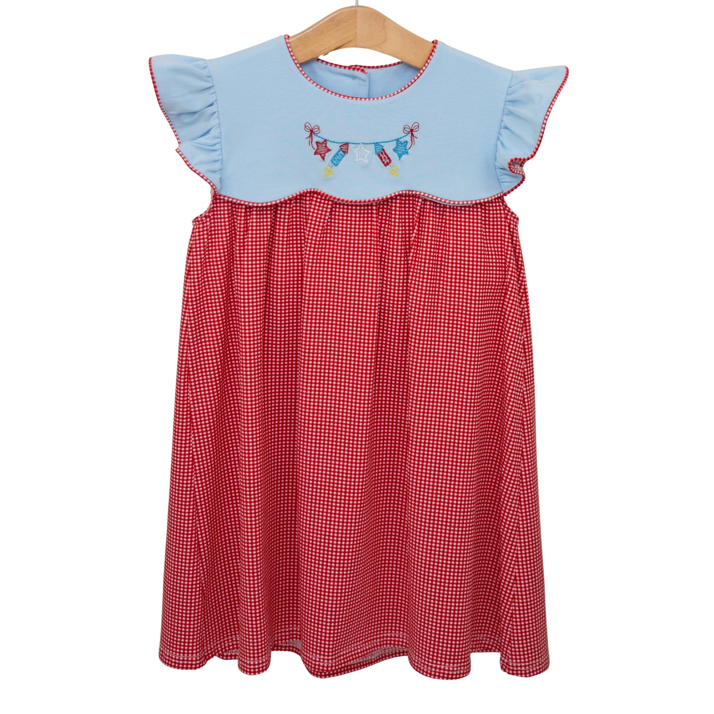 Jellybean Star Spangled Banner Scallop Dress