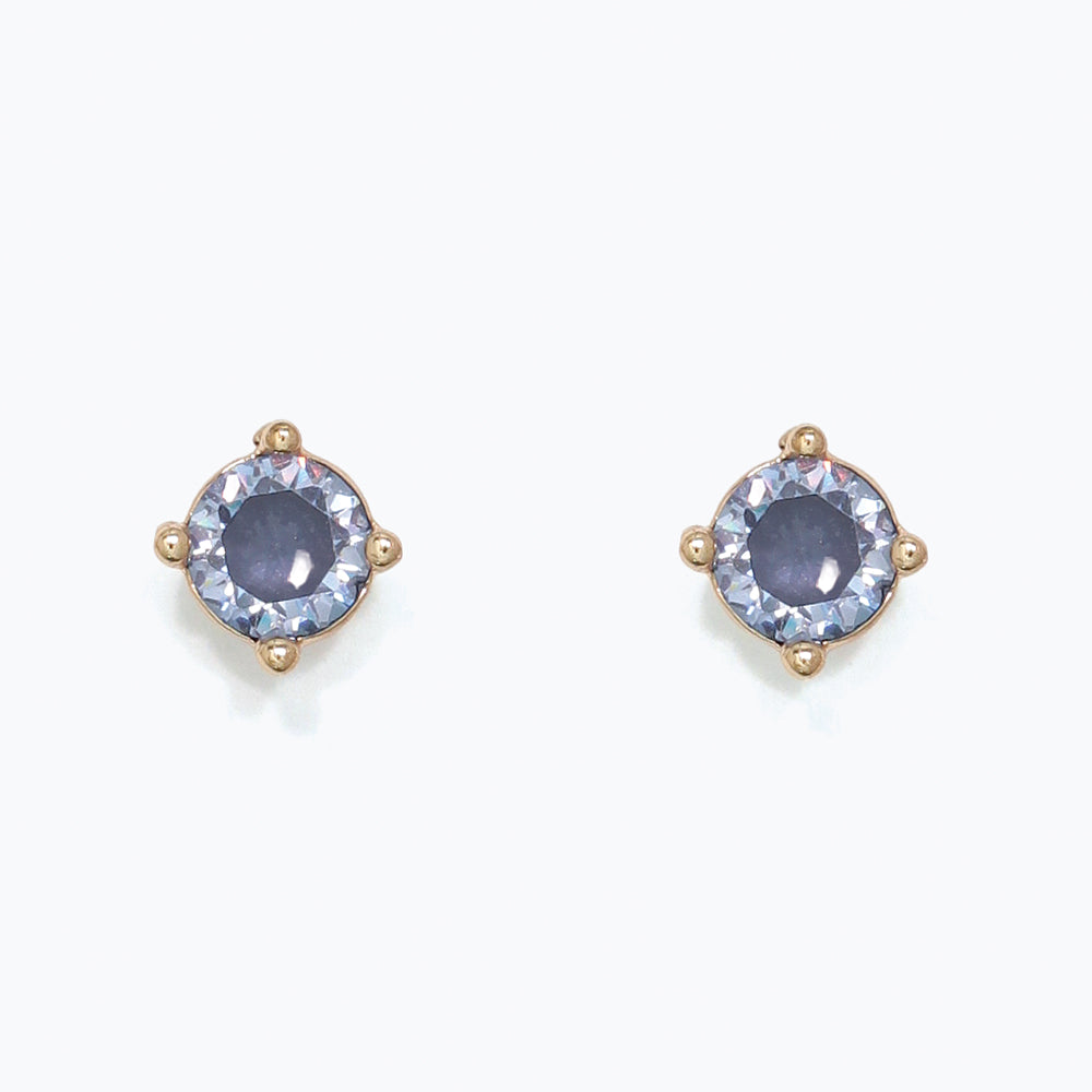 Earrings-Sparkling Denim Hue Crystals