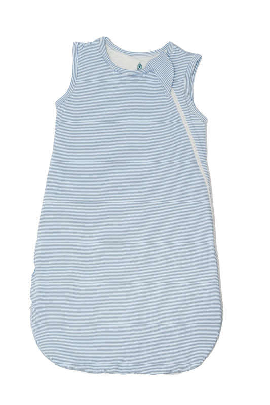 Boys Sleep Bag - Dusty Blue Mini-Stripe