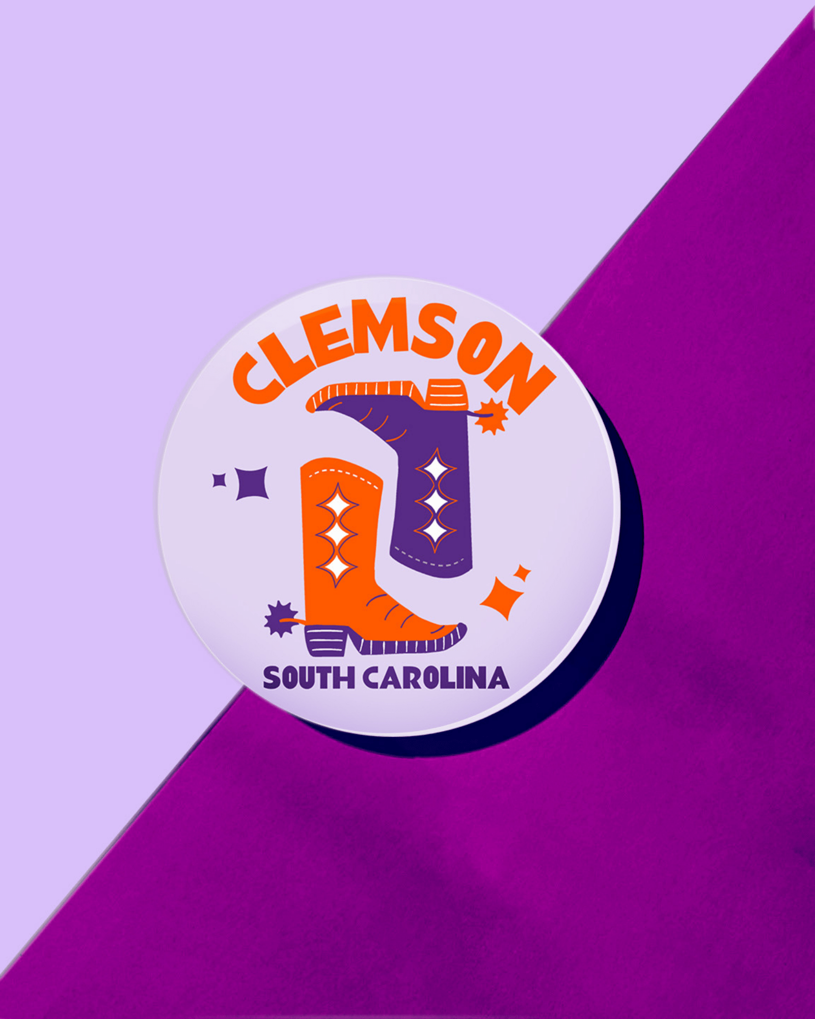 Clemson, South Carolina Acrylic Drink Coaster - Persnickety Shop