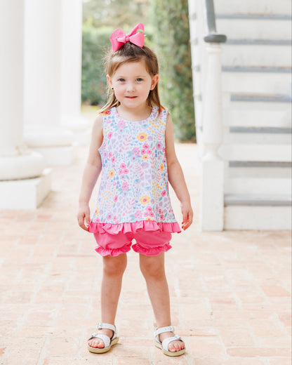 Jellybean Poppies and Petals Swing Back Bloomer Set - Persnickety Shop