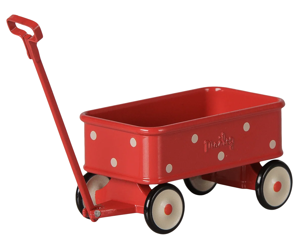 Maileg NEW Wagon, Mouse - Red