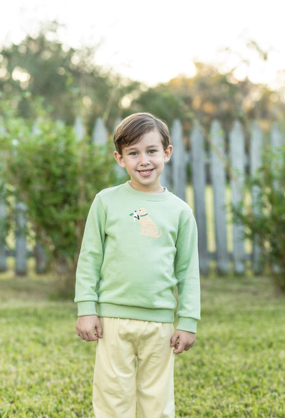 Trotter Street Kids French Terry Pullover- Dog and Duck