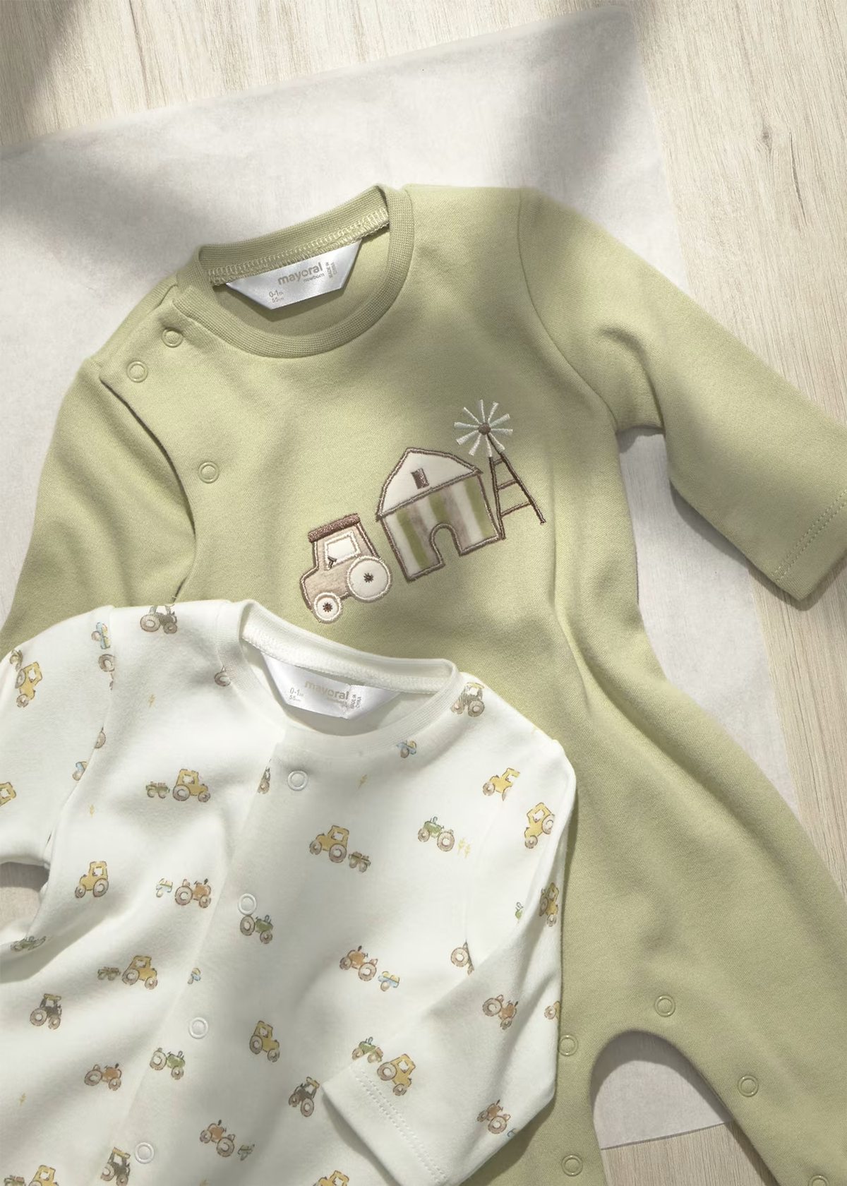 Mayoral Baby Boy Bayleaf Tractor Footie