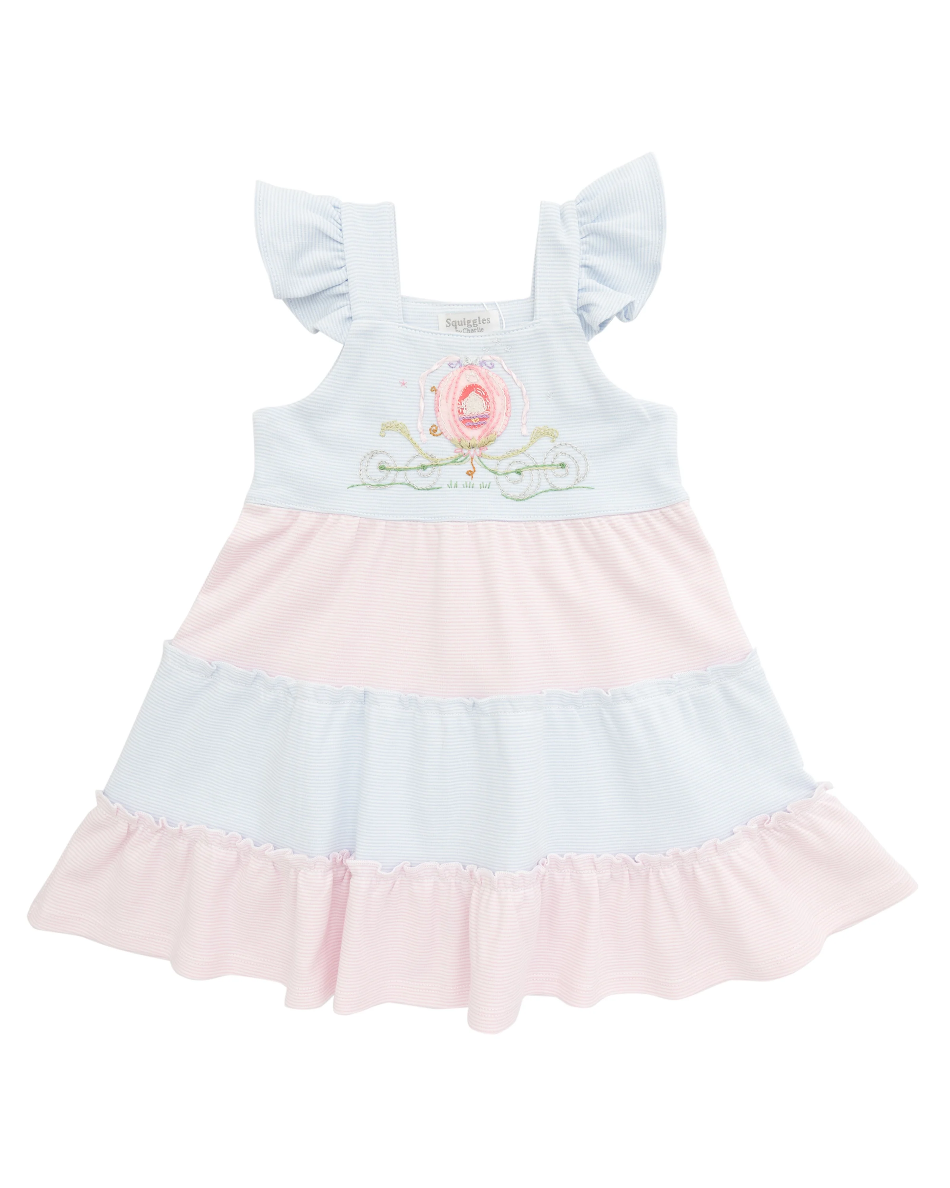 Squiggles Squiggles Royal Carriage 3-Tier Ruffle Dress - Cindy's Ride - Persnickety Shop