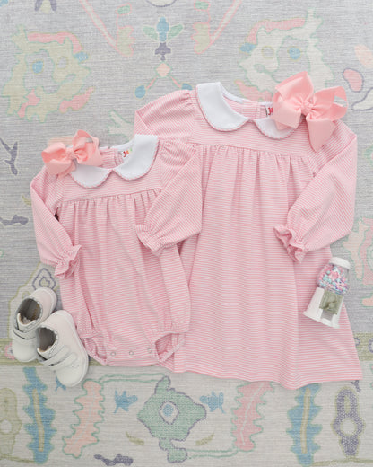 PRE-ORDER | Lottie Dress Pink Long Sleeve Jellybean by Smock Candy - Persnickety Shop