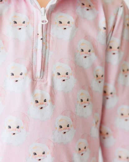 PRE-ORDER |Jolly Santa Pullover Pink Set  by Jellybeans Smock Candy - Persnickety Shop