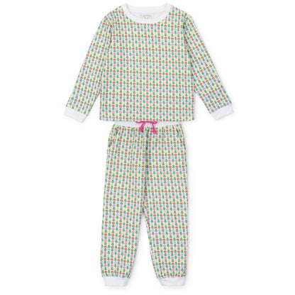 Lila and Hayes Edie Girls' Sweatshirt Pant Set - Tree Topper Bows