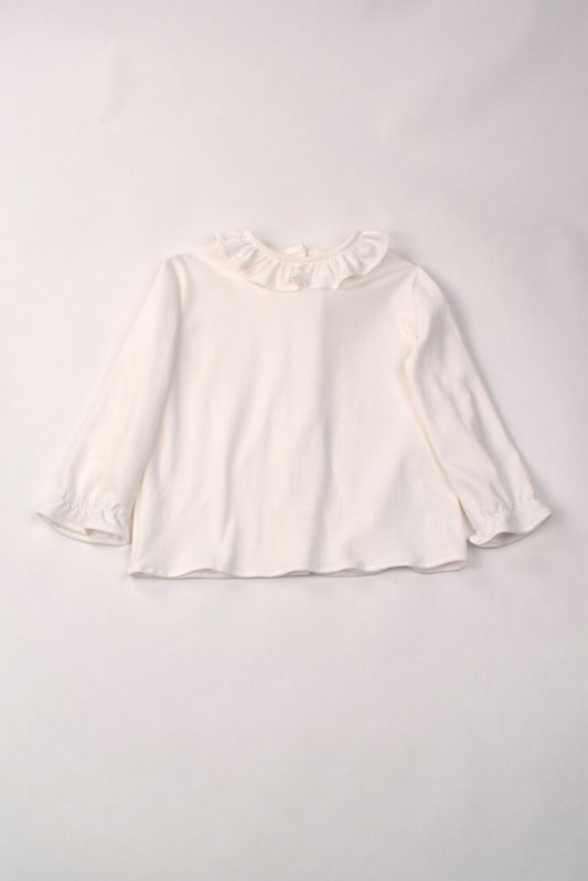 Ivory Ruffle Collar Blouse - Funtasia Too - Persnickety Shop