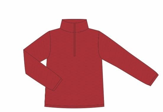 Trotter Street Kids Girls 1/4 Zip Quilted Pullover