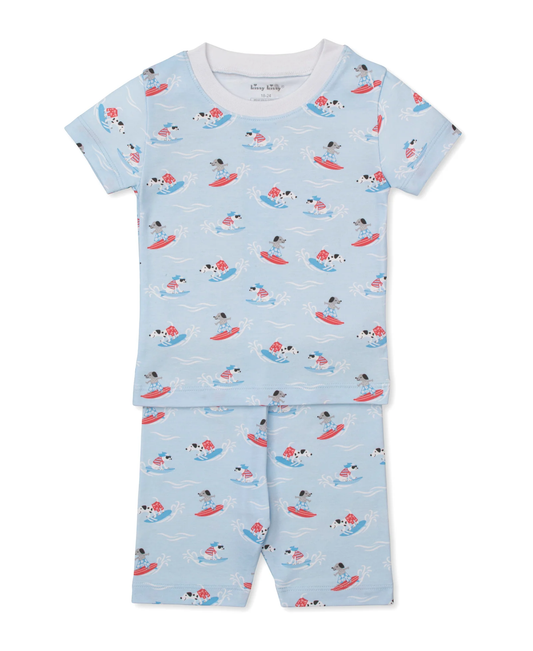 Kissy Kissy PJs  Beach Pups- SHORT SLEEVE - Persnickety Shop