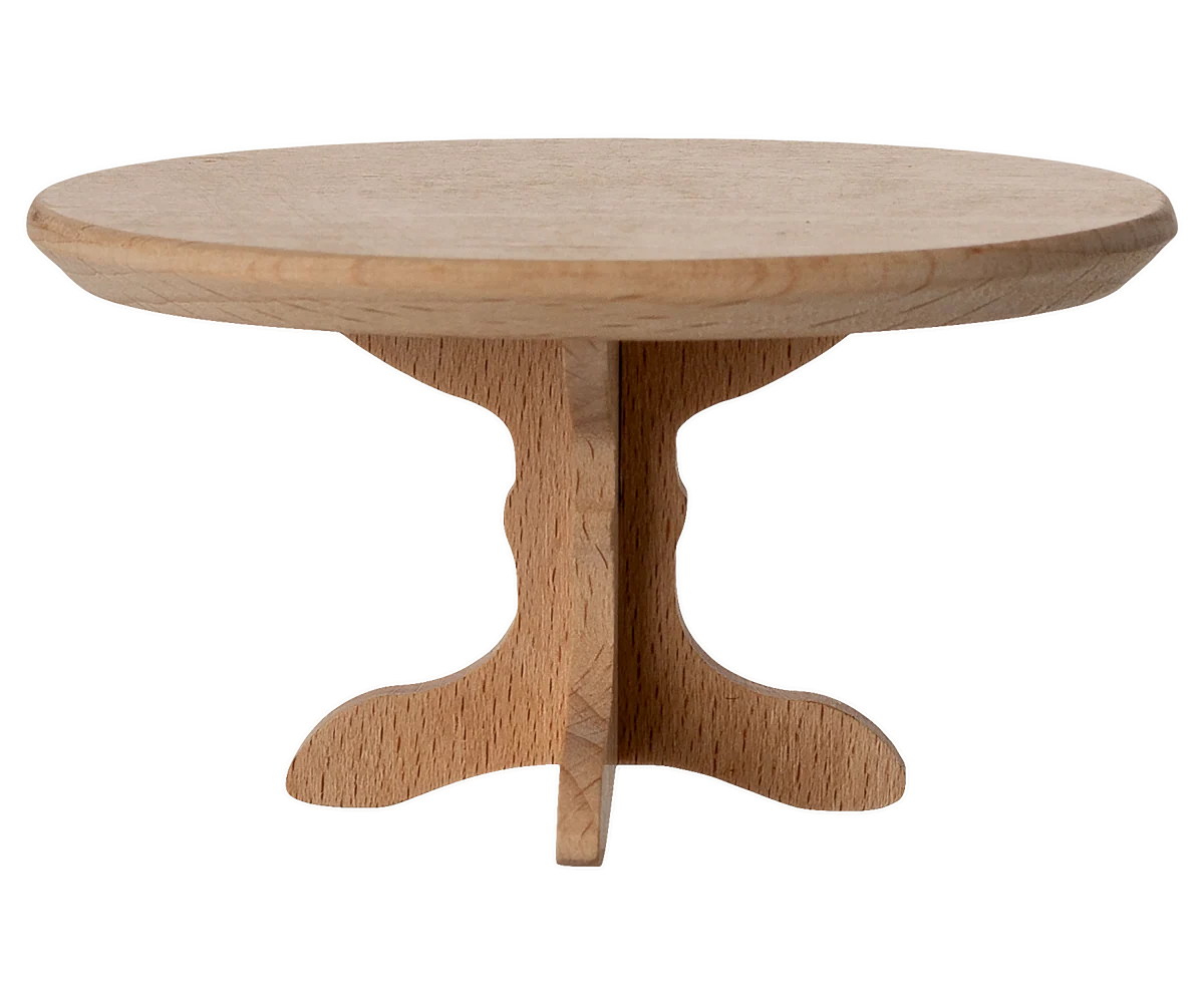 Maileg NEW Oval coffee table, Mouse - Nature