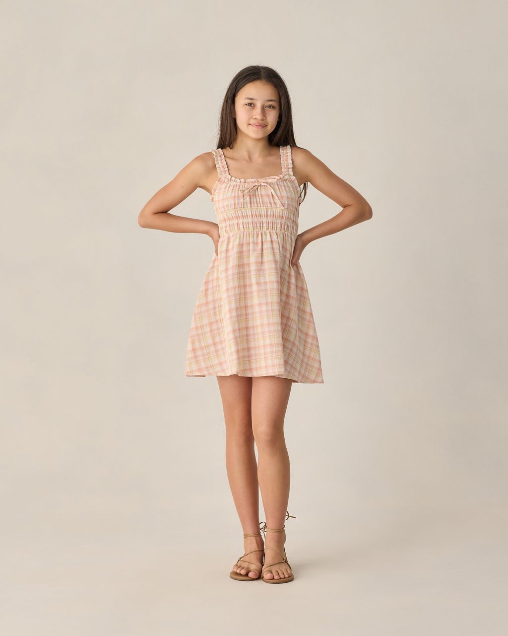 TEEN JANE MINI DRESS SUMMER PLAID - Persnickety Shop