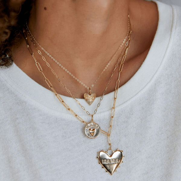 Dainty Heart MAMA Necklace - Persnickety Shop