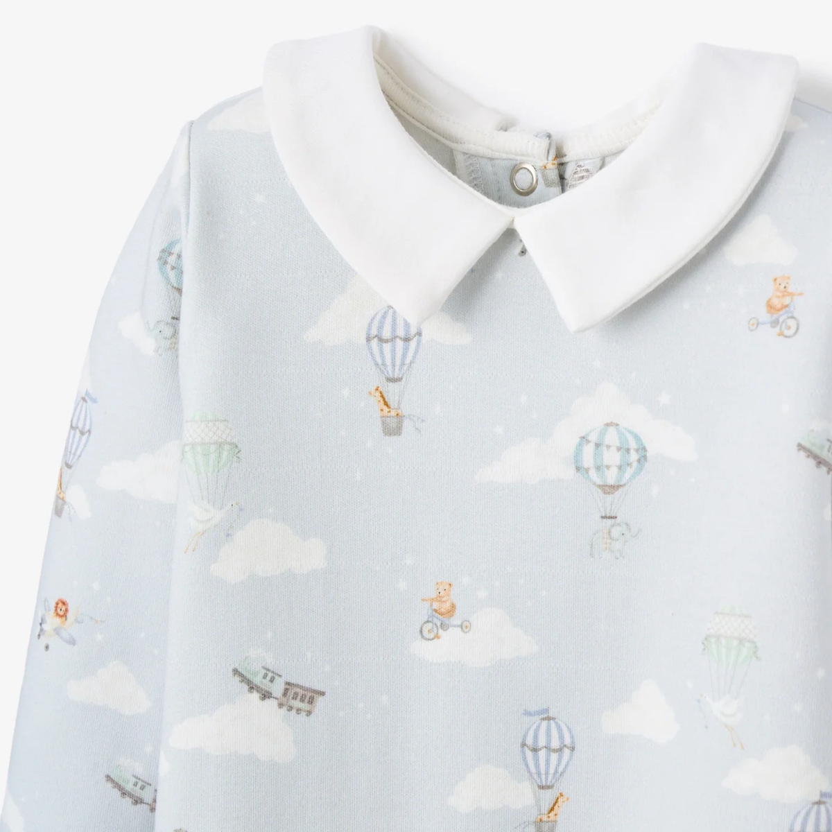 UP & AWAY DOUBLE LAYERED COLLAR JUMPSUIT 0-3M