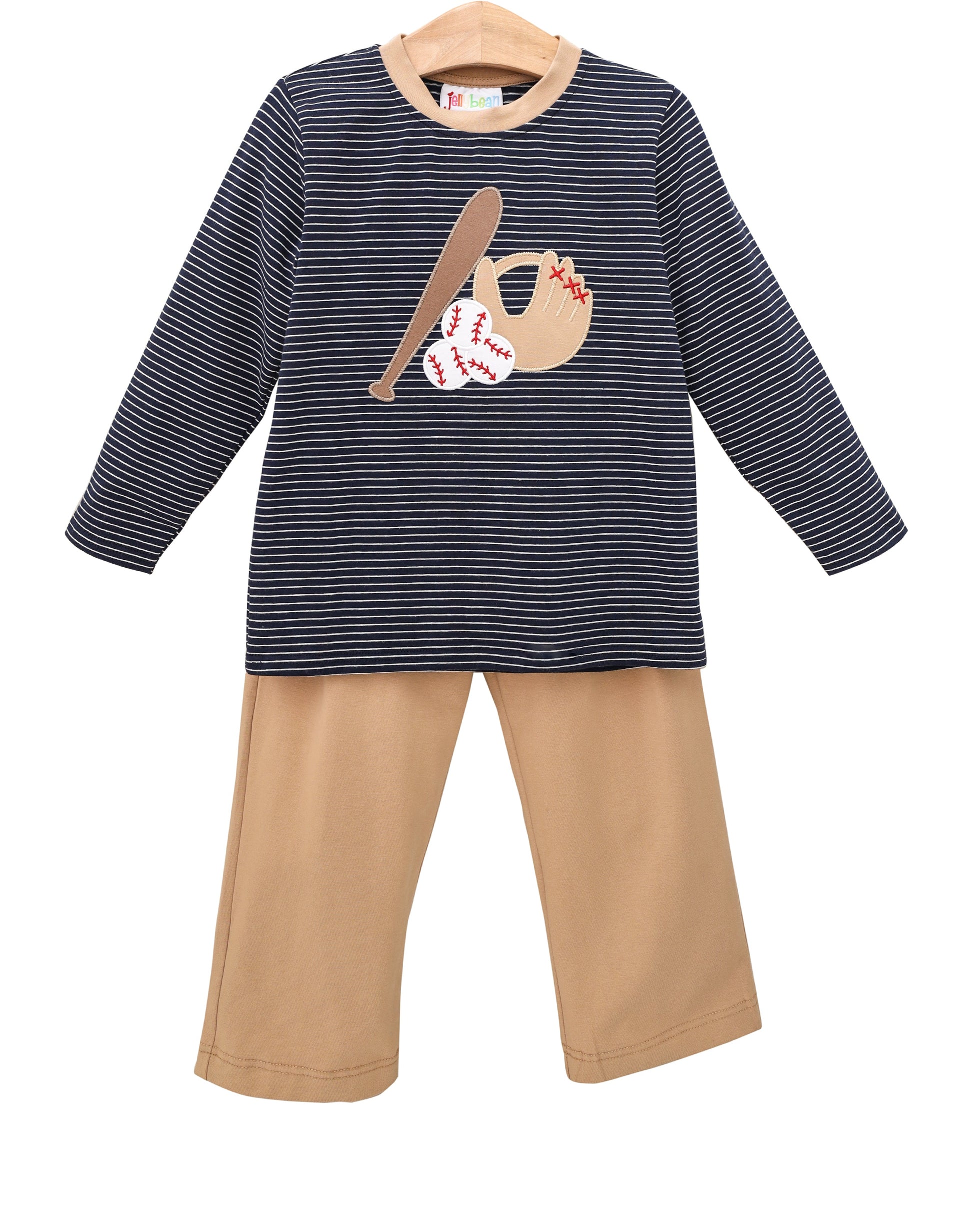 PRE-ORDER | Fall Ball Pant Set Jellybean by Smock Candy - Persnickety Shop