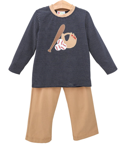 PRE-ORDER | Fall Ball Pant Set Jellybean by Smock Candy - Persnickety Shop