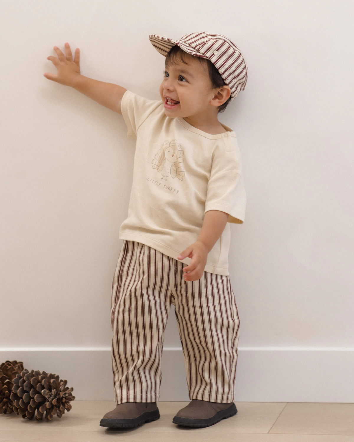 Quincy Mae BOXY TEE LITTLE TURKEY