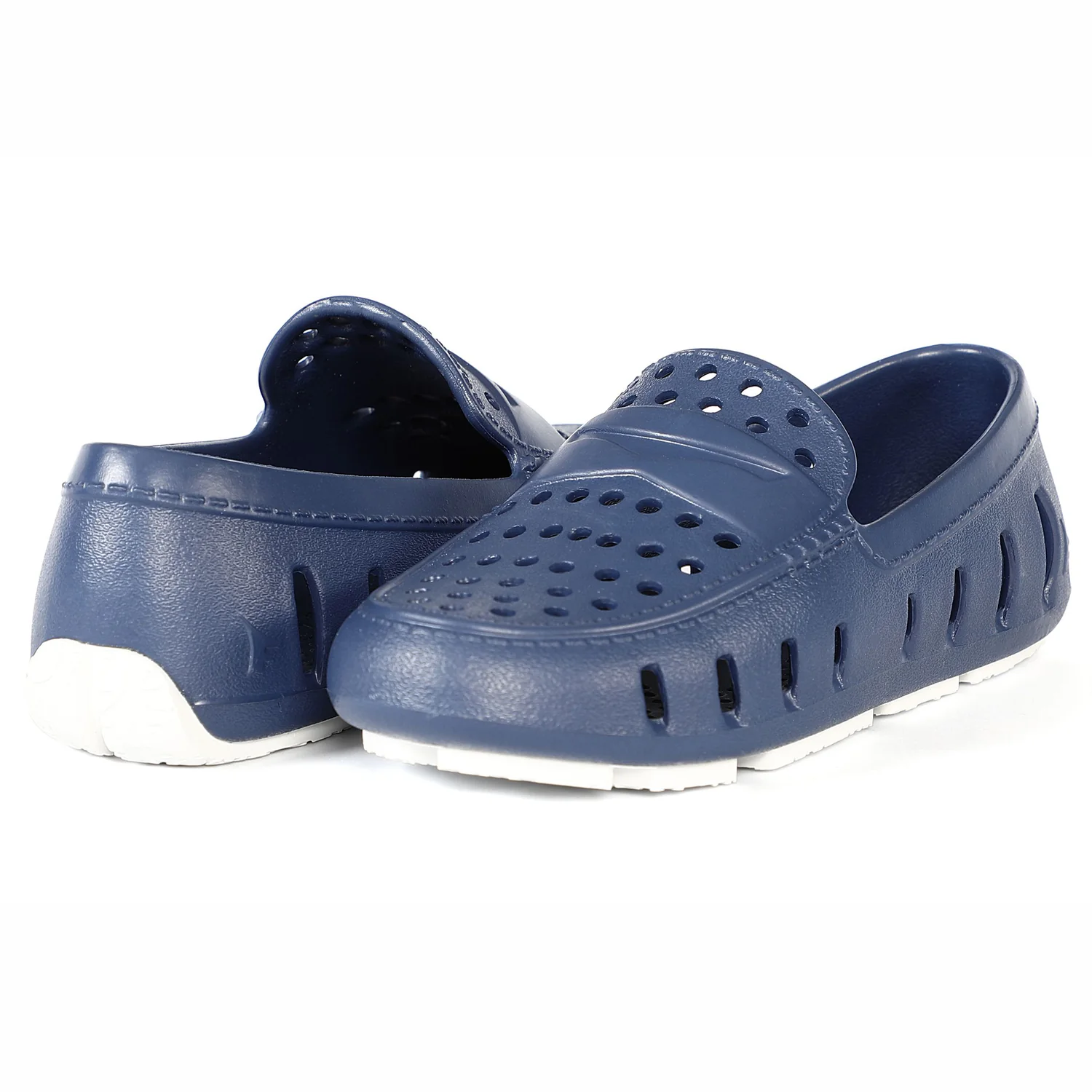 FLOAFERS PRODIGY DRIVER - KIDS- Navy Peony/Bright White - Persnickety Shop