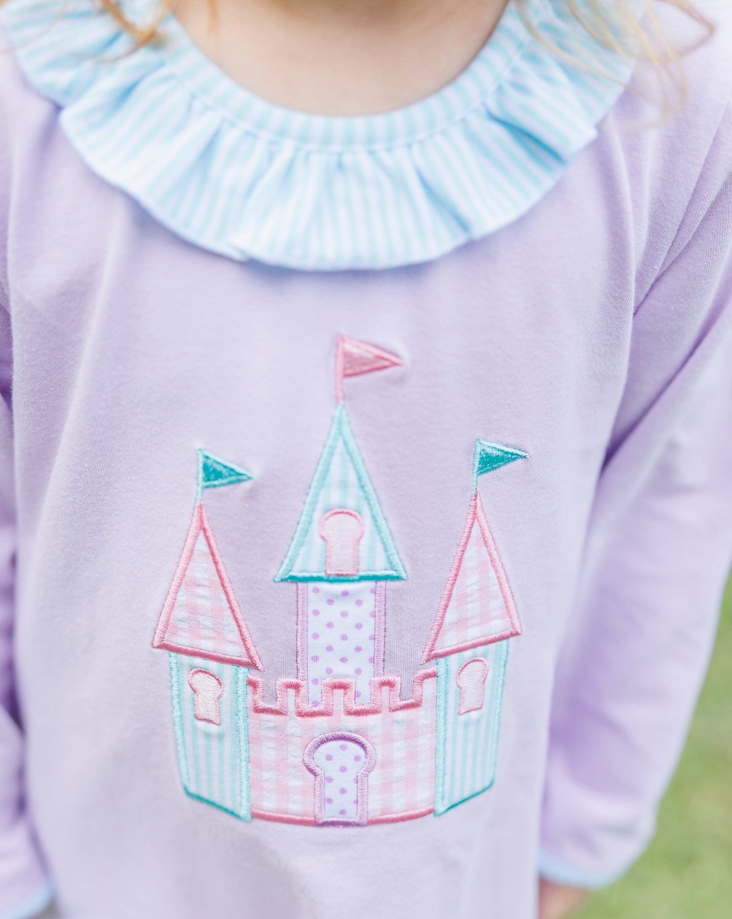 PRE-ORDER | Once Upon a Time Ruffle Pant Set Jellybean by Smock Candy - Persnickety Shop