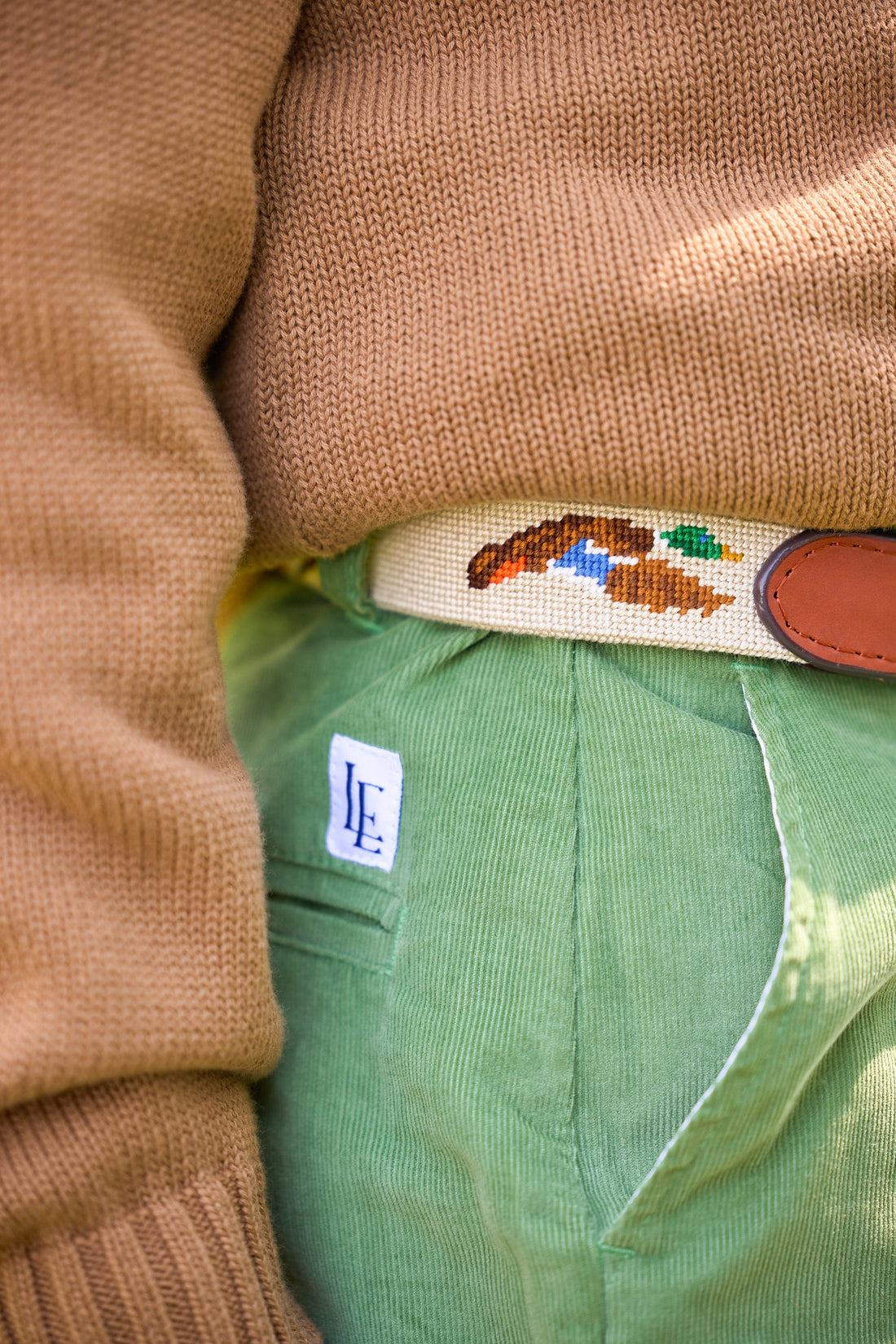 Little English Quarter Zip Sweater - Chestnut