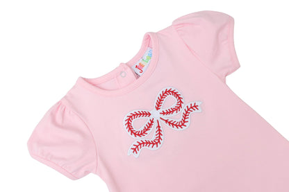 Jellybean Girl Ball Park Bow Bubble - Persnickety Shop