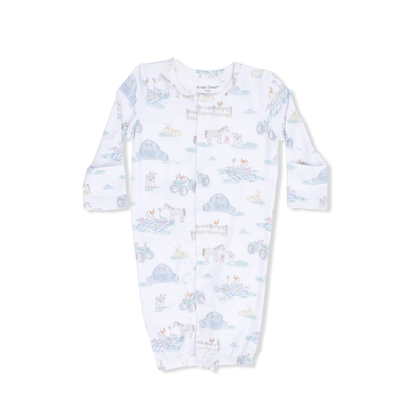 Farm Animal Party - Convertible Gown 0-3 Months - Persnickety Shop