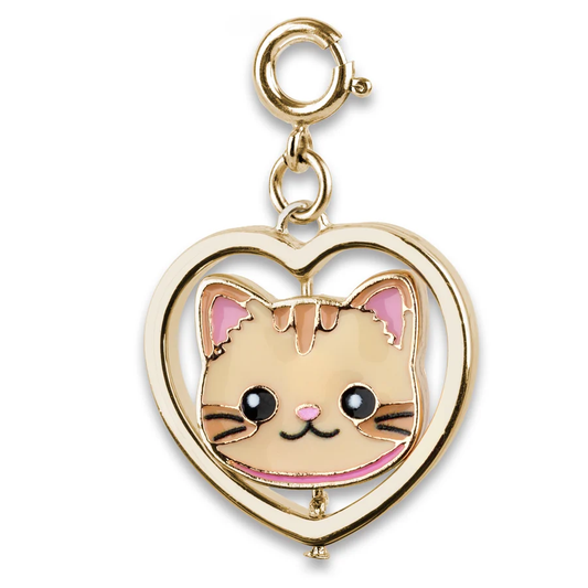 Charm It! Gold Cat & Dog Spinner Charm