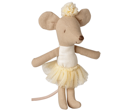 Maileg Ballerina mouse, Little sister - Off white