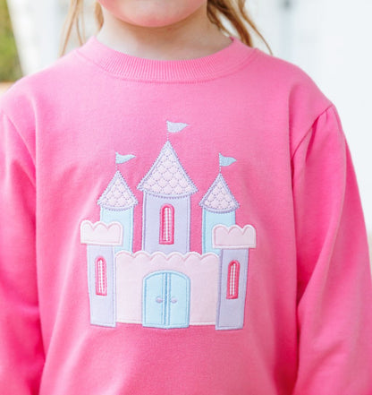 Trotter Street Kids French Terry Pullover- Castle