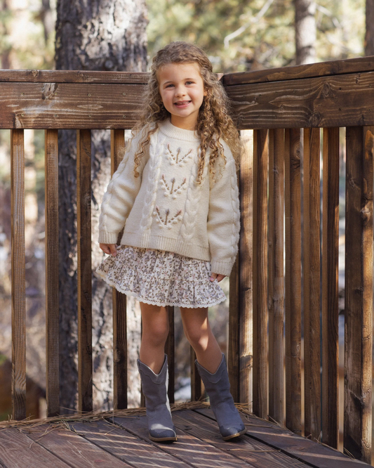 RYLEE + CRU REAGAN SWEATER NATURAL