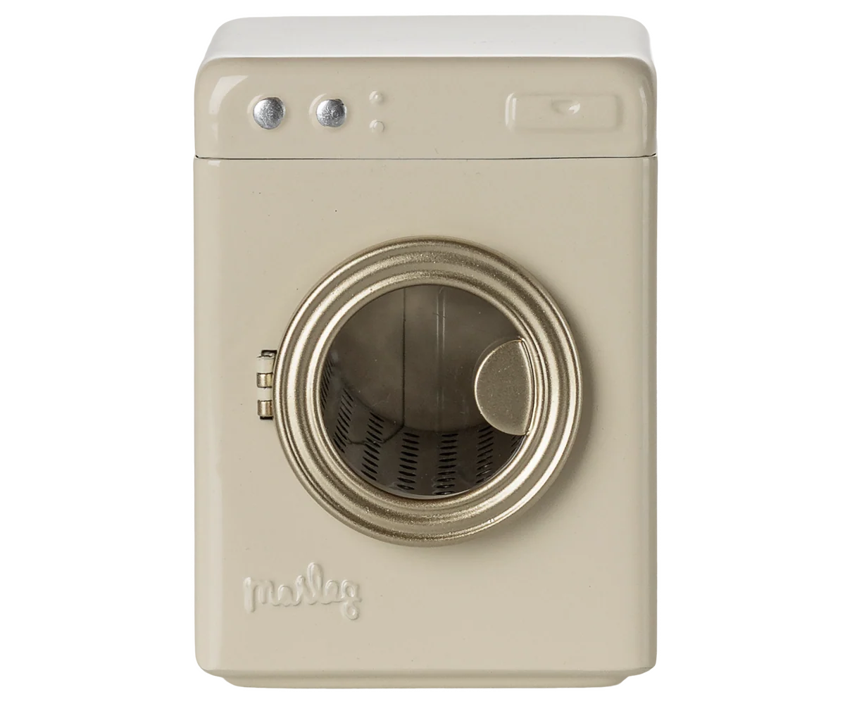 Maileg Washing machine, Mouse - Off white