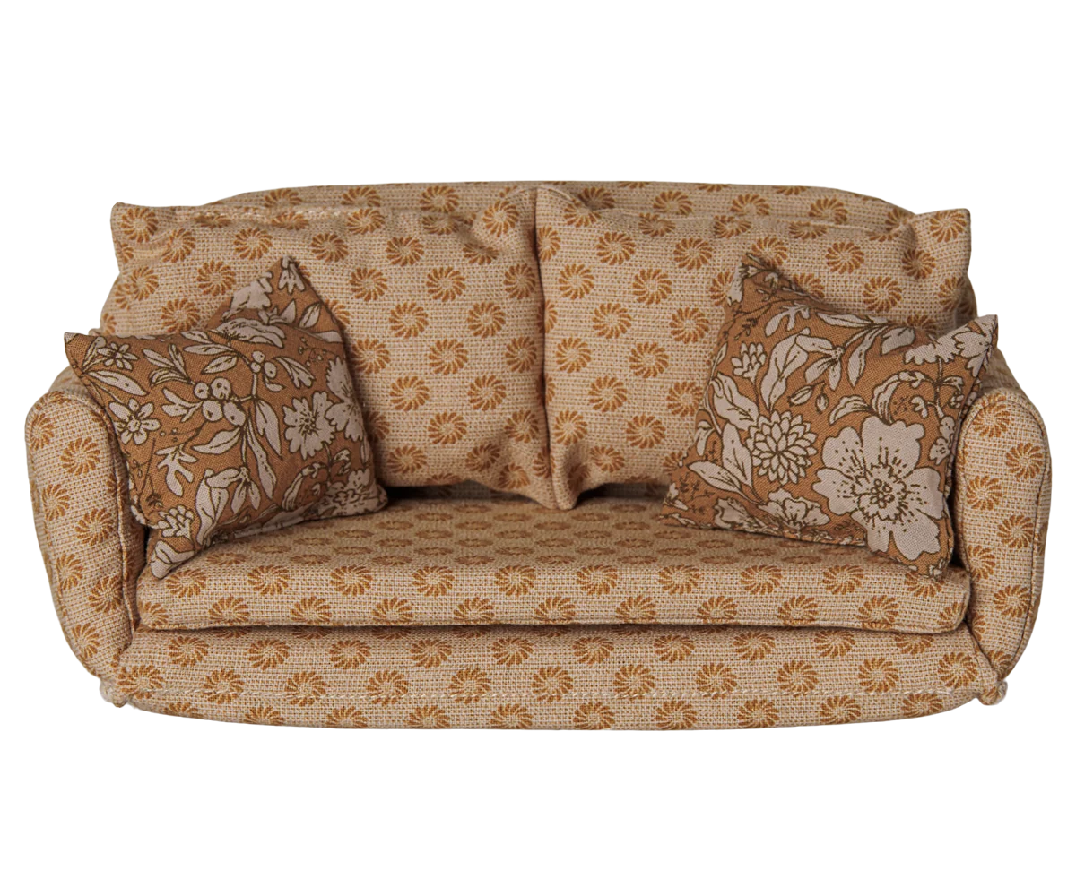 PREORDER Maileg NEW Sofa bed, Mouse, Large - Ocher