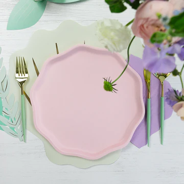 PETAL PINK COMPOSTABLE DINNER PLATES - Persnickety Shop