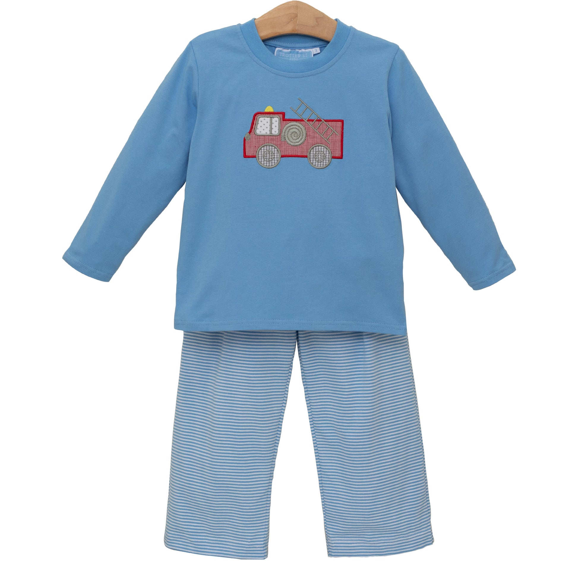 Trotter Street Kids Firetruck Pant Set - Persnickety Shop